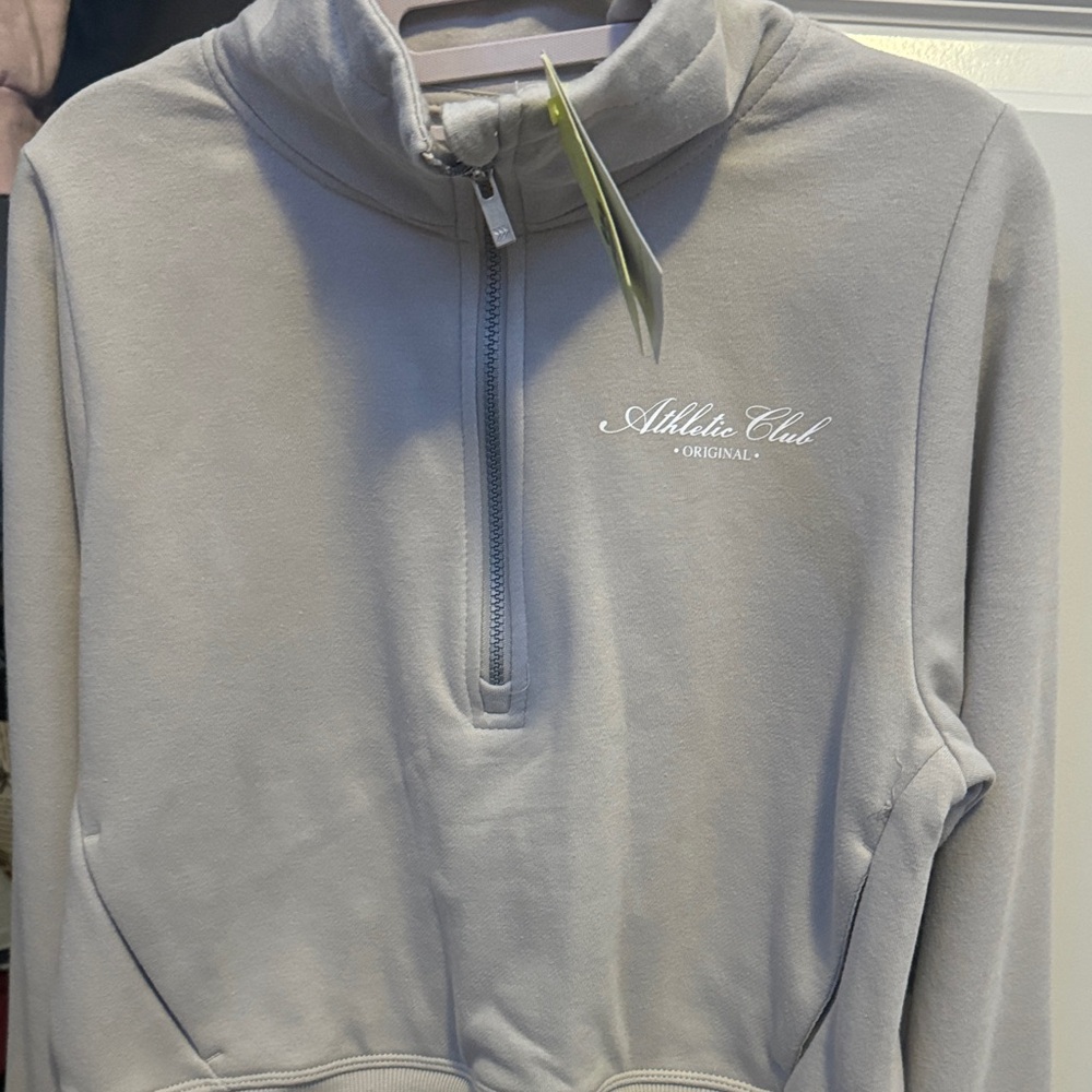 Gray Athletic Club Half-Zip Pullover